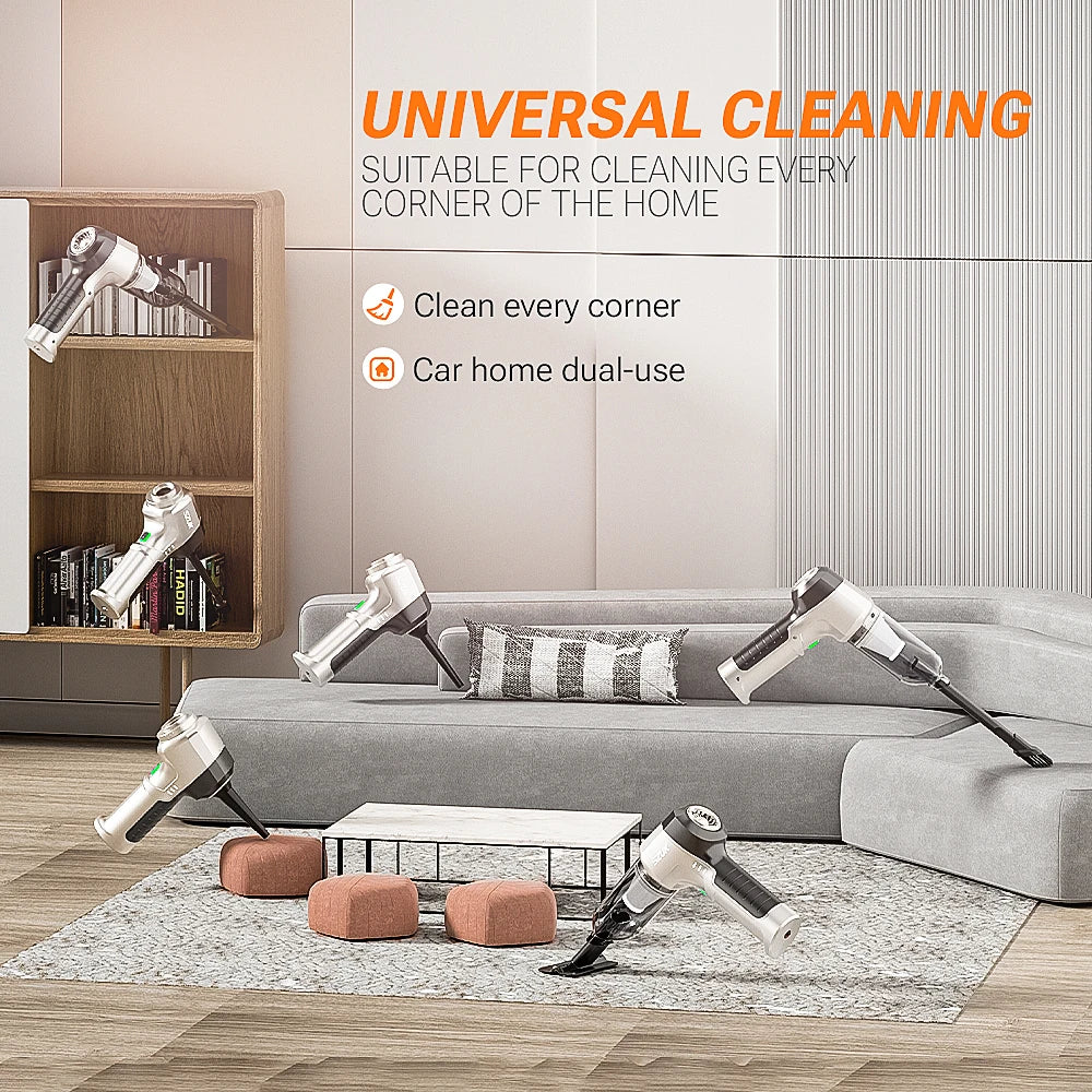 SZUK Cordless Car Vacuum Cleaner – Strong Suction Wireless Handheld Cleaning Machine