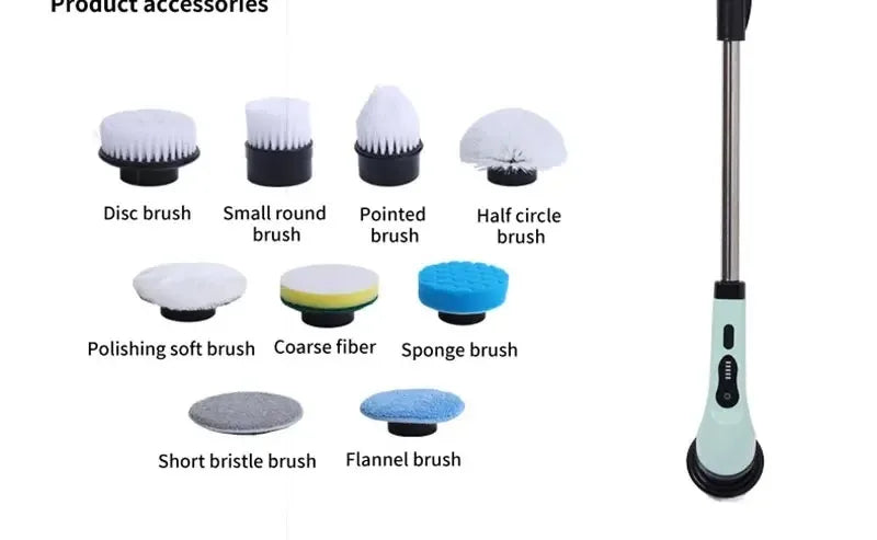 Cordless Electric Spin Scrubber – Rechargeable Power Brush for Kitchen, Bathroom, Toilet & Tile Grout