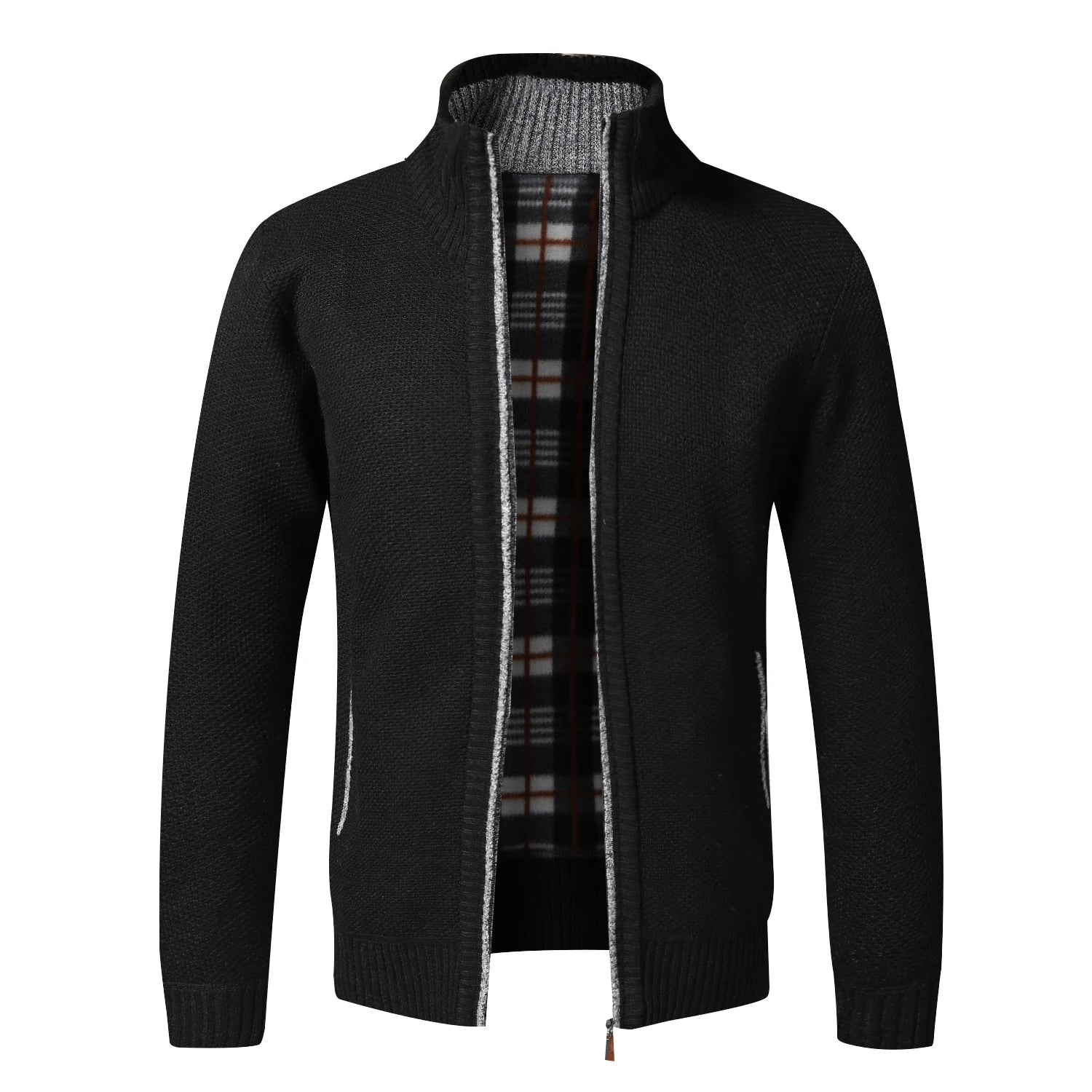 Men's Full Zip Knitted Cardigan Sweater — Classic Casual Knitwear