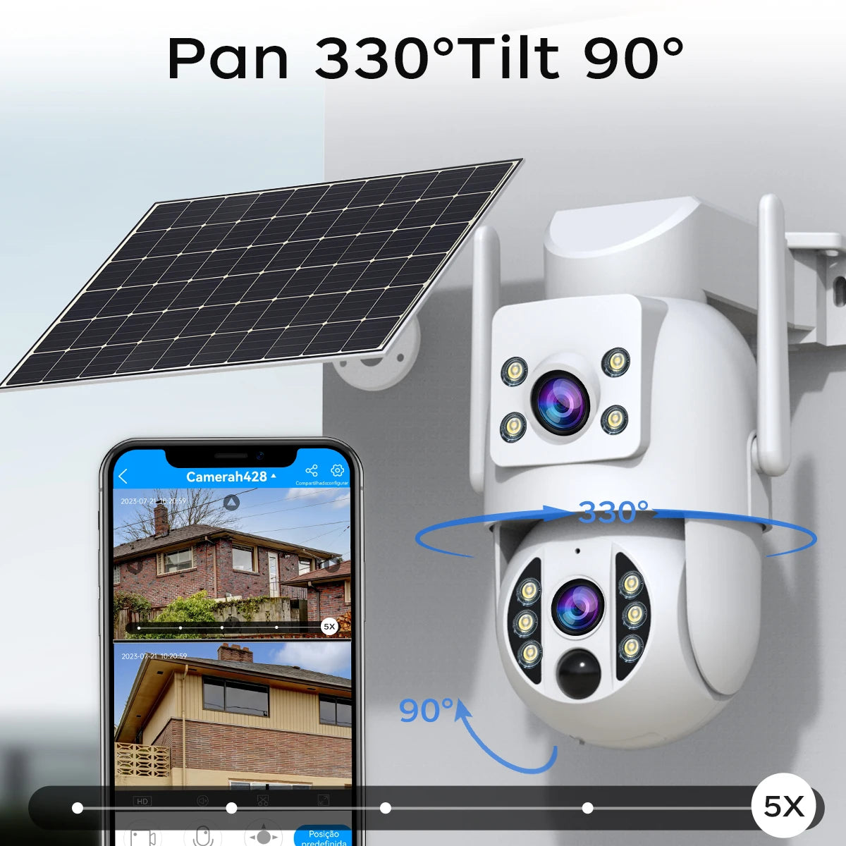 JOOAN Solar Wi-Fi Security Camera with Motion Alerts