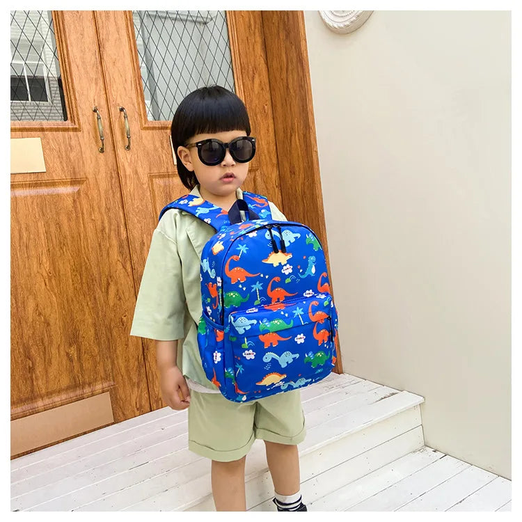 Dinosaur Print Backpack – Kids Kindergarten School Bag