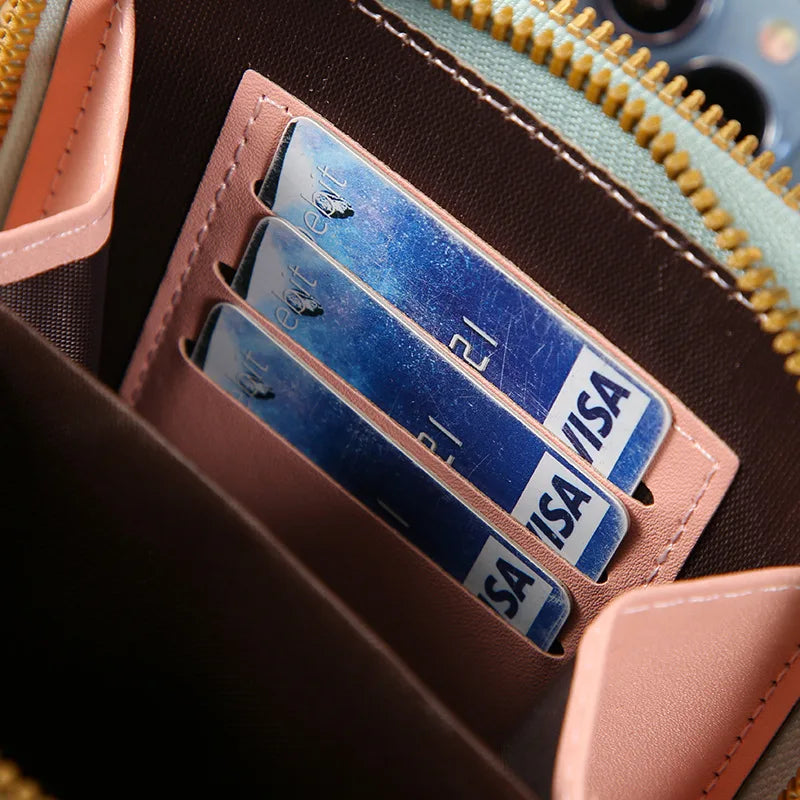 Women's Touch Screen Phone Crossbody Bag – Soft Leather Shoulder Purse & Messenger Handbag