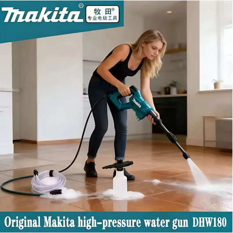 Makita DHW180 18V Cordless High Pressure Washer – Portable Battery-Powered Cleaning Tool