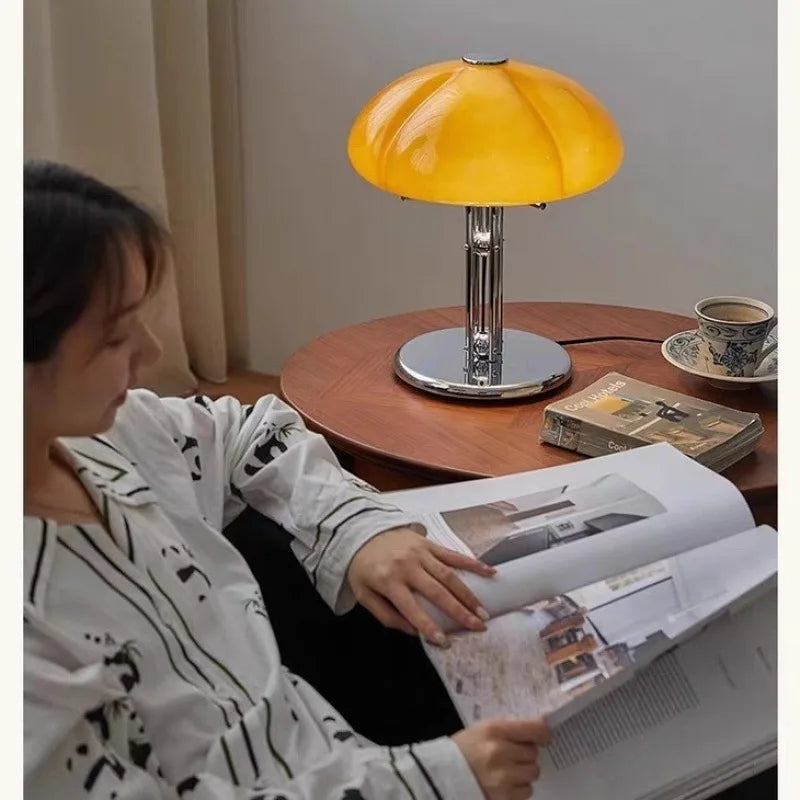 Mushroom Table Lamp – Warm White Button Control
