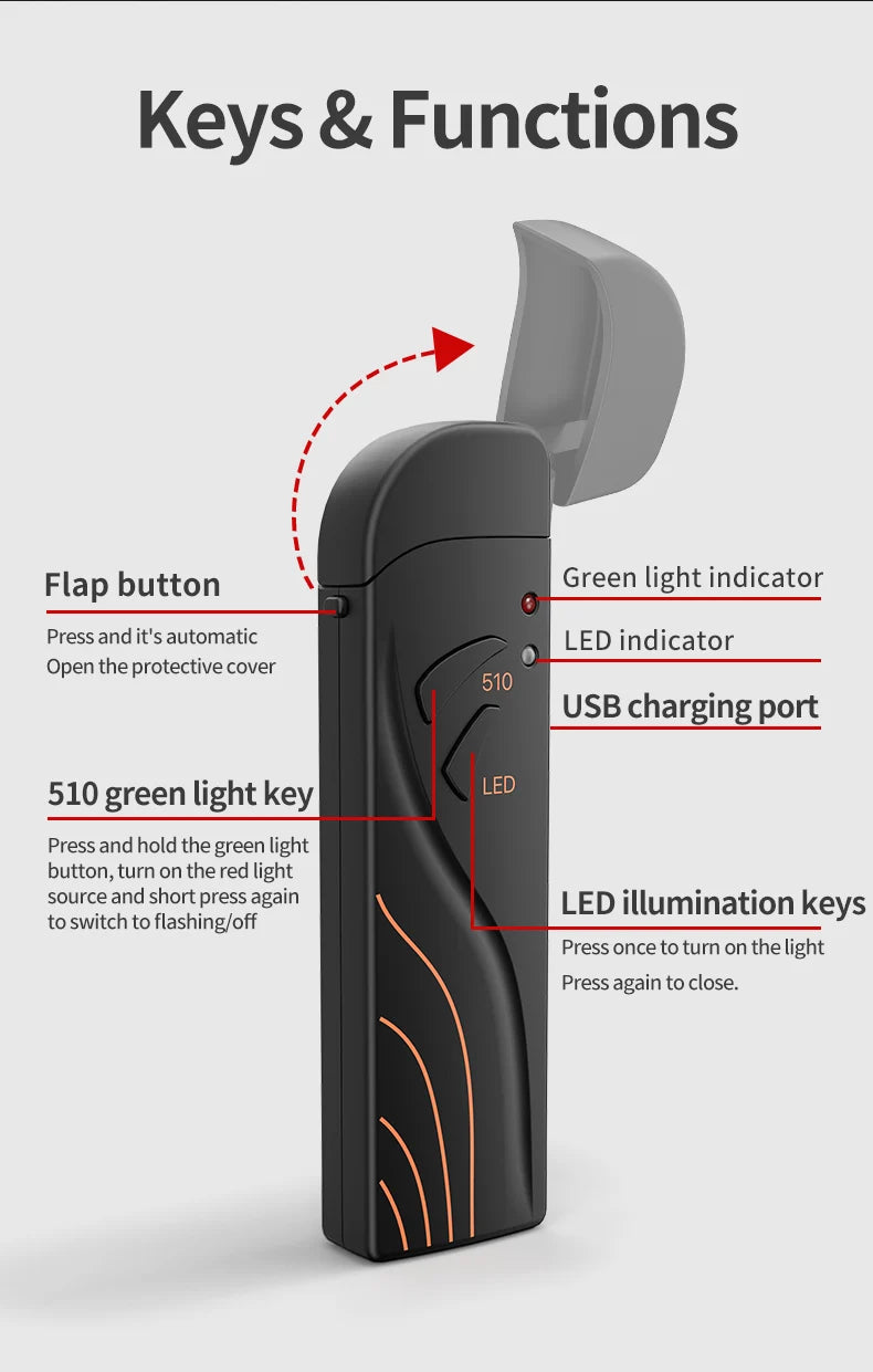 Green VFL Fiber Optic Laser Pen – 15mW Visual Fault Locator for FTTH Network Testing