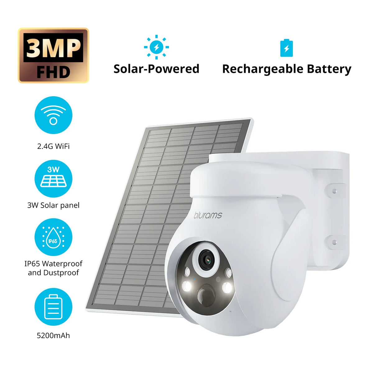 E27 Wi-Fi Bulb Security Camera with Two-Way Audio