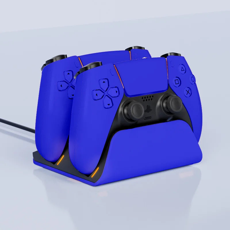 PS5 Dual Controller Fast Charging Dock – Wireless Gamepad Charger Station
