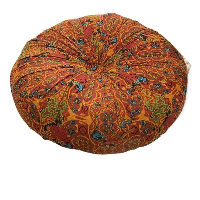 Bohemian Floor Cushion – Thickened Cotton Linen Moroccan Tatami Mat & Window Seat Pillow