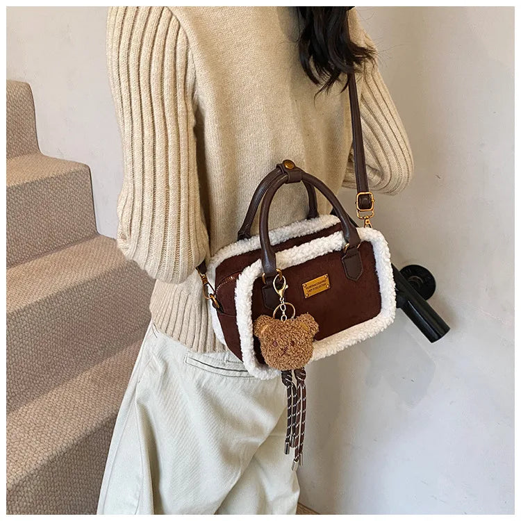 Plush Crossbody Bags for Women Shoulder Bags Versatile Purse and Handbags Designer Bag Female Bags Сумка Женская Bolsos Mujer