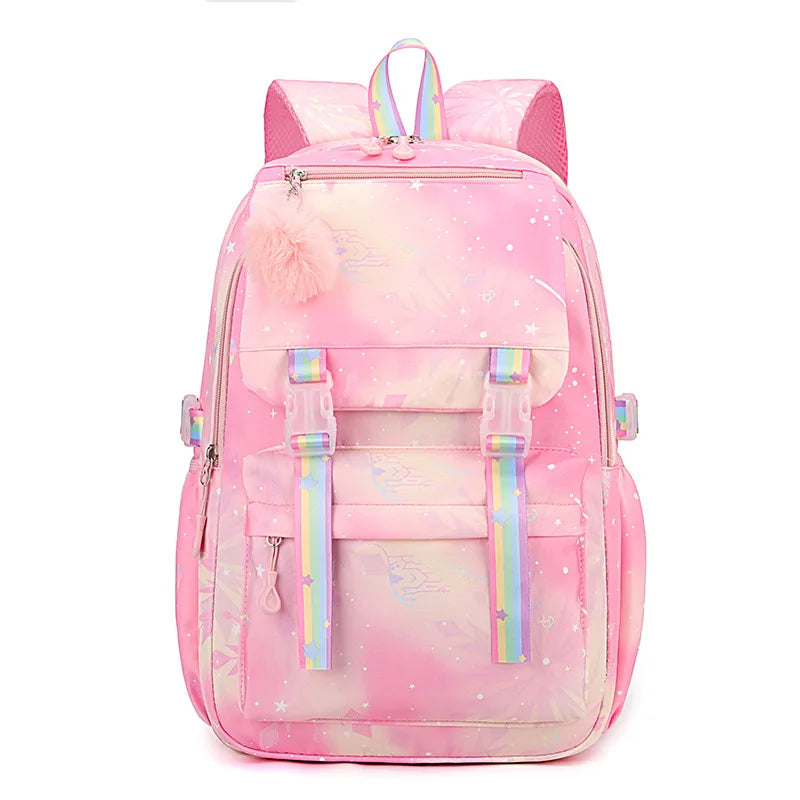 Custom Print Nylon Backpack – Laptop School & Travel Bag for Women