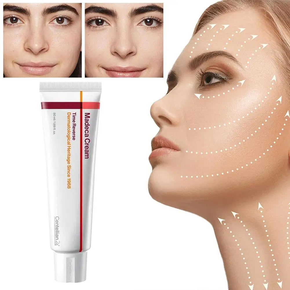 Korean Centella Collagen Face Cream – 24H Hydrating Anti-Wrinkle Moisturizer