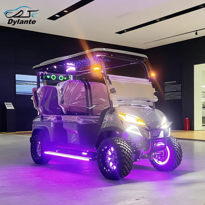 2026 Latest Solar Panel Charging Customized Off-Road 60V 4KW/5KW Outdoor Hunting Car Legal Electric Golf Cart