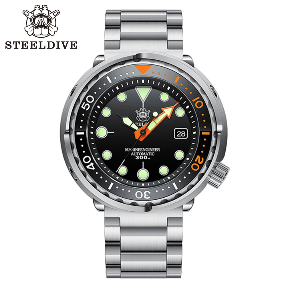STEELDIVE SD1975C Tuna Can Dive Watch | 300M Waterproof NH35 Movement Ceramic Bezel