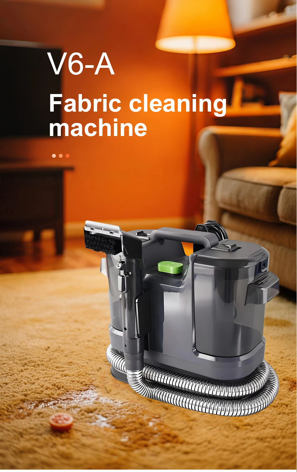 Tungfull All-in-One Carpet & Curtain Vacuum Cleaner — Multifunctional Fabric Cleaning Machine for Sofa, Vacuuming & Washing
