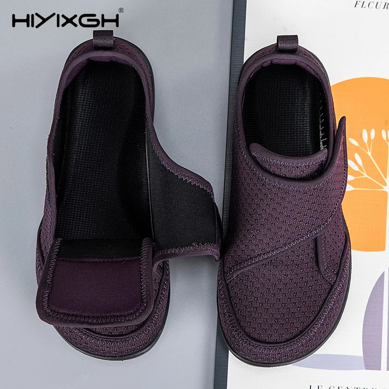 Adjustable Open-Toe Diabetic Shoes for Elderly