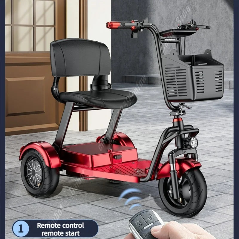 3-Wheel Folding Mobility Scooter for Seniors with Seat