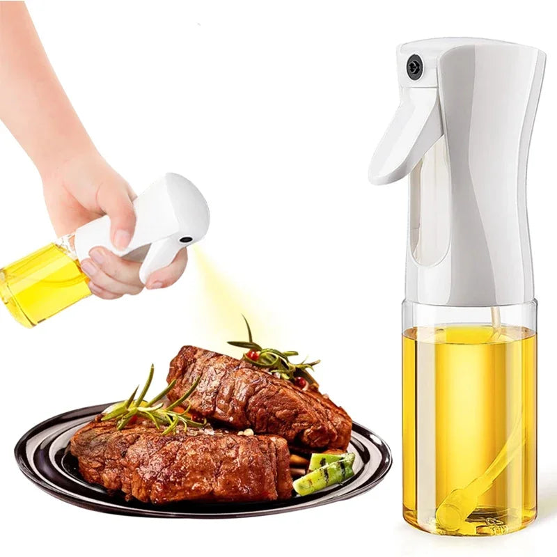 Oil Spray Bottle & Oil Brush — Dual-Use Misting Spray for Cooking & BBQ (200ml / 300ml / 500ml)