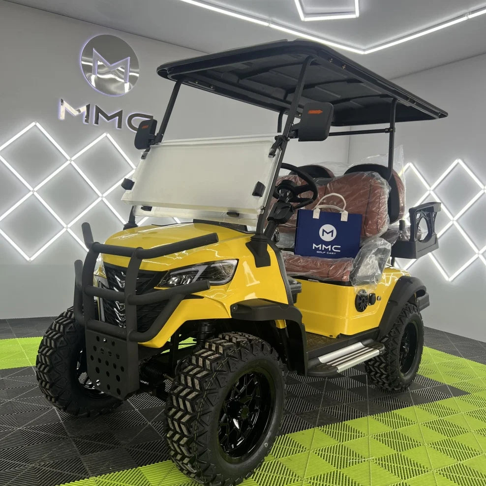 Grey Electric Golf Cart — 4 Seater 48V/60V/72V 5KW Street Legal Hunting Cart