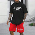 Men's Basketball Sport Outdoor Leisure Set – Loose Comfortable Holiday Casual Suit (Up to 6XL)