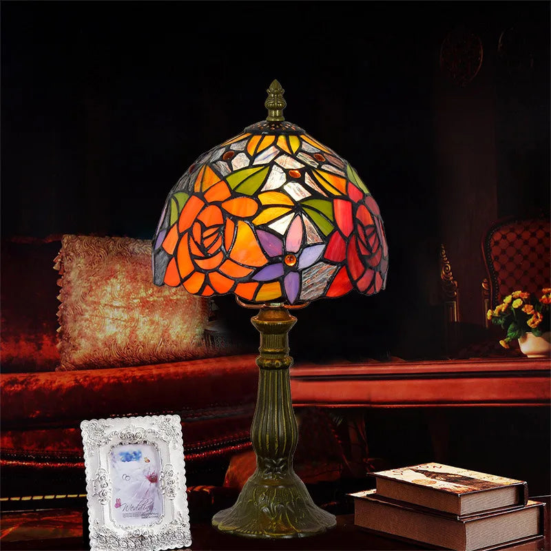 Stained Glass Table Lamp – Traditional Accent Lighting