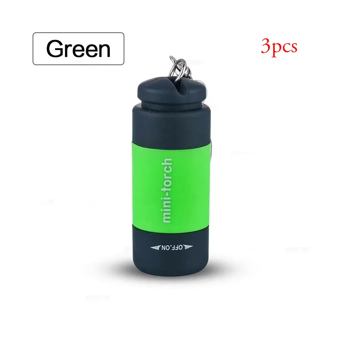 USB Mini Keychain Flashlight – Rechargeable EDC Torch, Waterproof, 16 Colors, Pocket-Sized LED Light