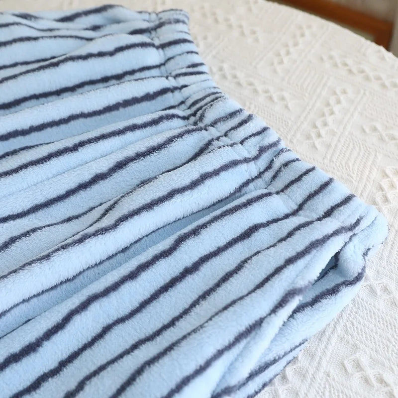 Winter Couples Flannel Pajama Set | Warm 2-Piece Matching Sleepwear for Men & Women