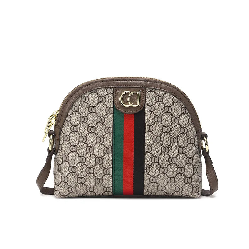 Retro Mini Shell Crossbody Bag – Urban Minimalist PVC Shoulder Bag for Women