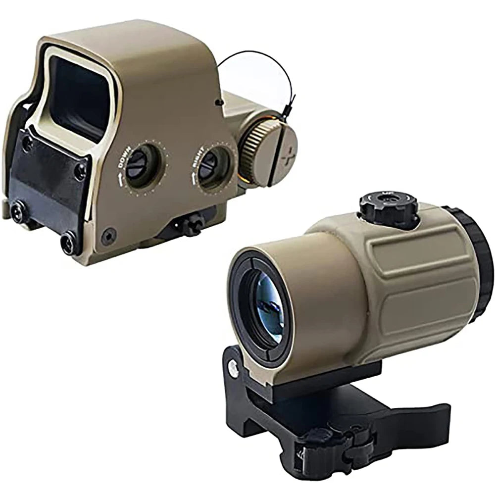 558 Holographic Red Dot Sight with G43 Magnifier — Tactical Hunting Optic, 20mm Rail Mount