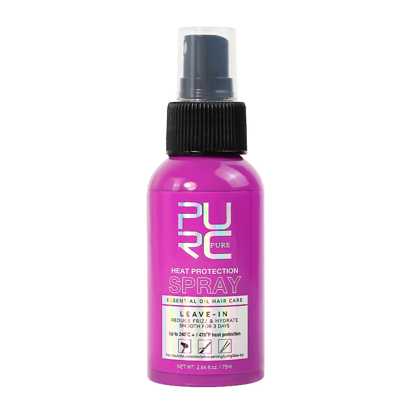 PURC Heat Protection Spray for Women — 240°C Anti-Frizz & Smoothing