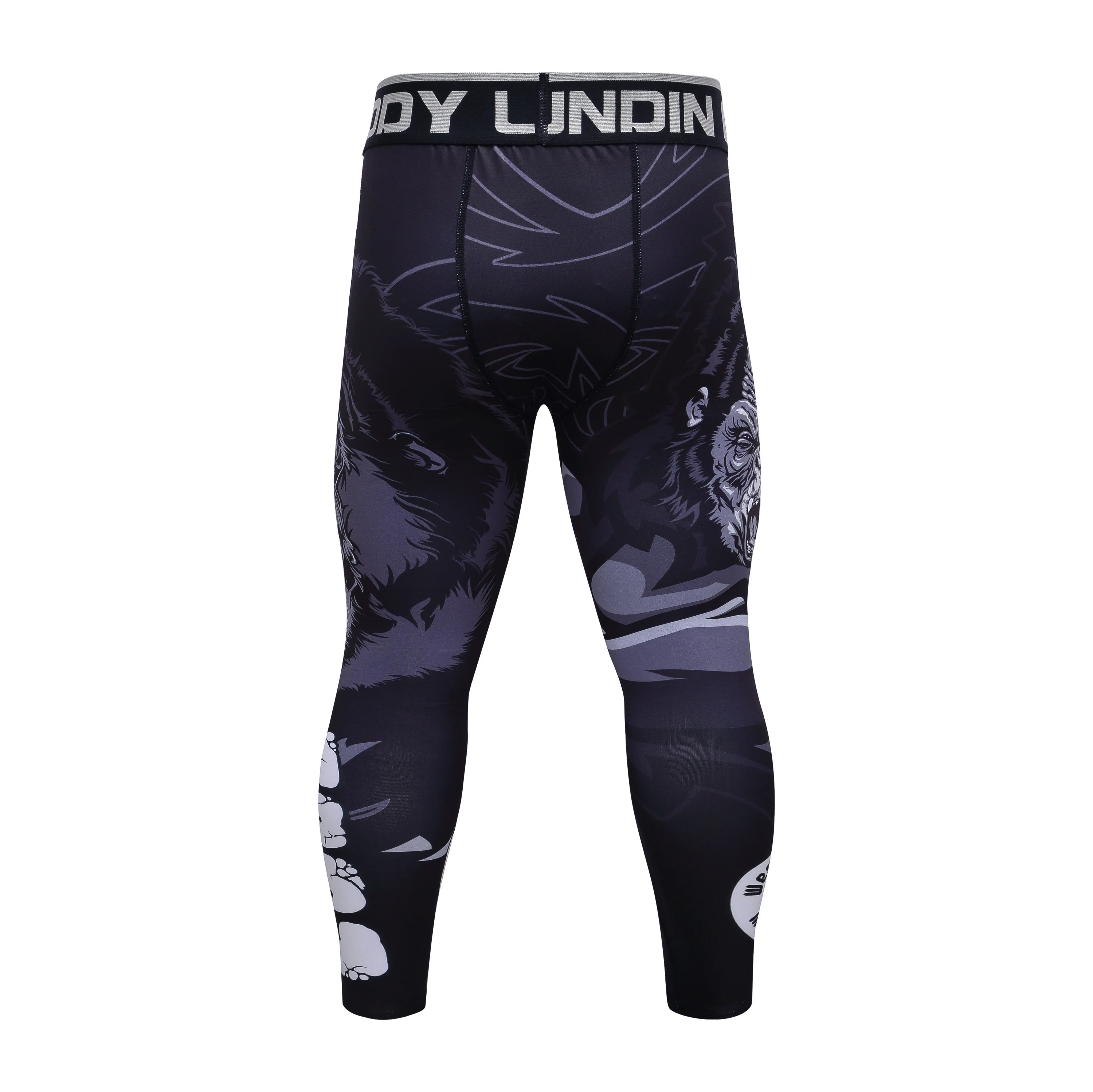 Men's MMA Rashguard BJJ 4-Piece Set – Gorilla Print Grappling Tracksuit