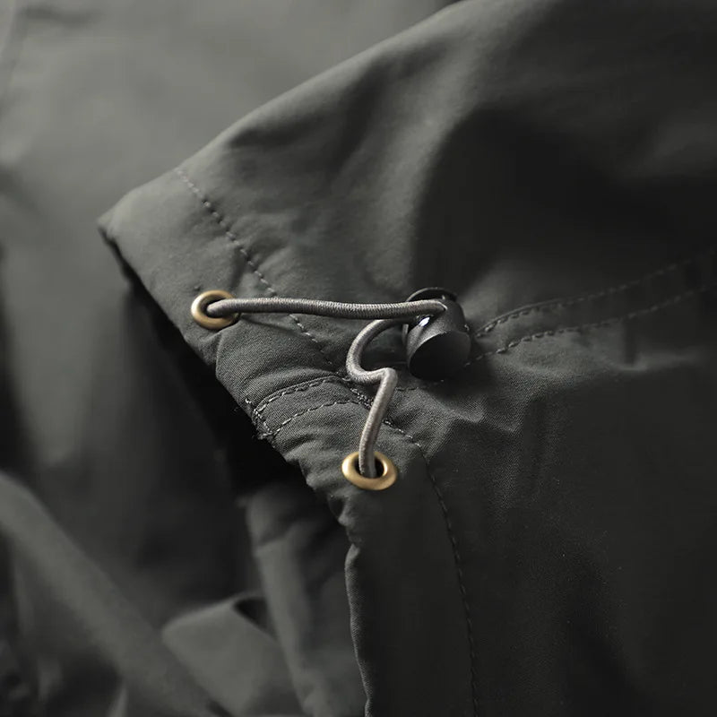 Men's Fleece-Lined Waterproof Hiking Pants — Loose Windproof Outdoor Workwear