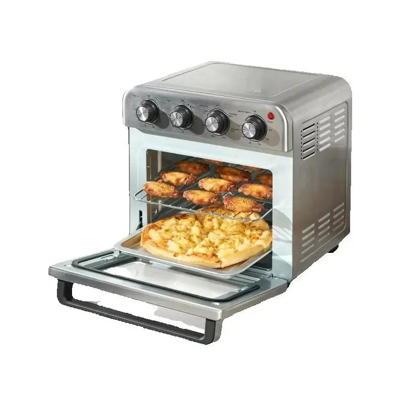 18L Air Fryer Toaster Oven 1700W — Stainless Steel Countertop Combo with Grill