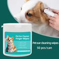 Pet Ear Cleaning Wipes — Disposable Finger Cover Ear Care for Dogs & Cats
