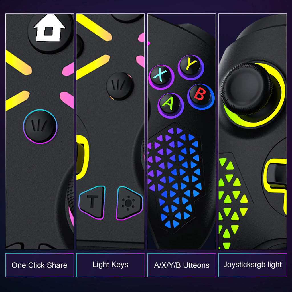 Wireless Xbox Gamepad – 2.4G, Dual Vibration, 6-Axis Gyroscope for Xbox One/S/X, Win 7/8/10