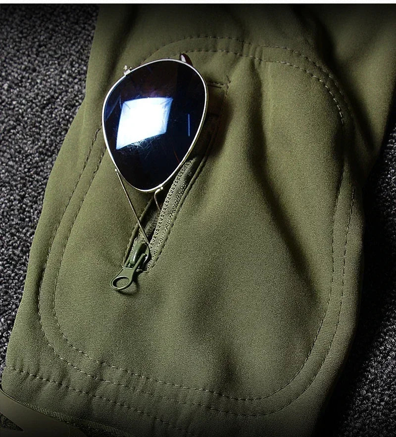 Men's Tactical Fleece Set – Waterproof Soft Shell Jacket & Pants