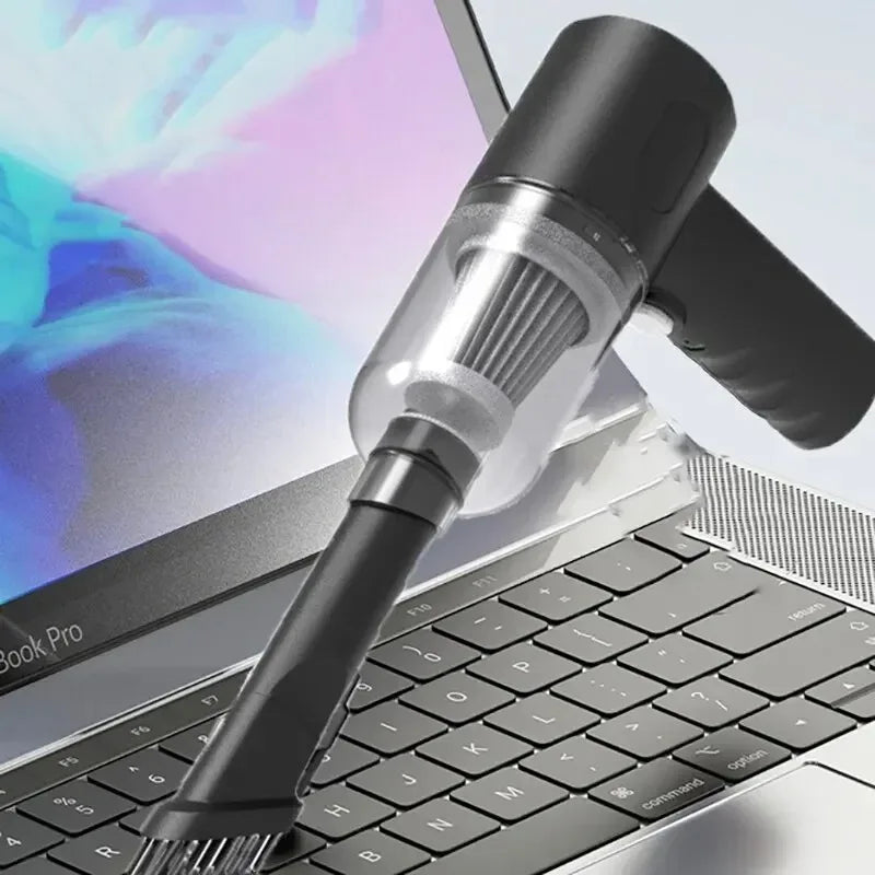 9000Pa Wireless Car Vacuum Cleaner — USB Charging Mini Wet & Dry Handheld Vacuum, 1200mAh