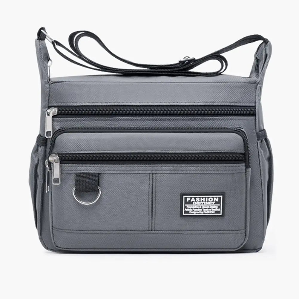 Men's Large Capacity Crossbody Bag – Multi-Pocket Business Shoulder Handbag in 4 Styles