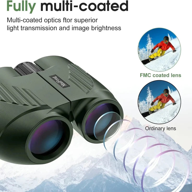 20x25 Compact Binoculars for Outdoor Viewing