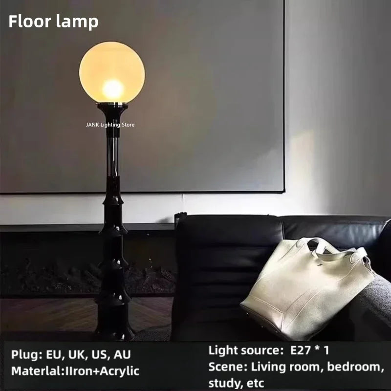 Colorful Floor Lamp – Memphis-Inspired Globe Design
