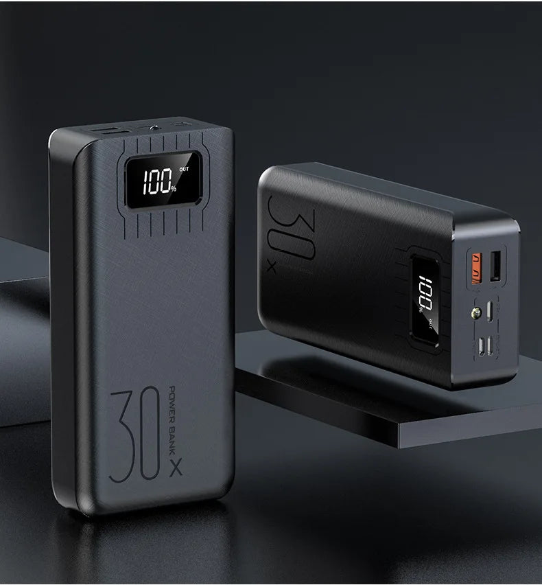 30000mAh Power Bank — High-Capacity Portable Charger for Phones & Tablets