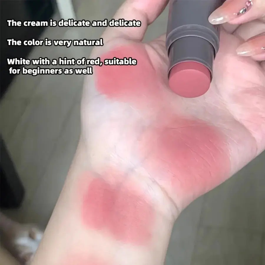 Double-Ended Creamy Blush Stick — Matte Long-Lasting Rouge