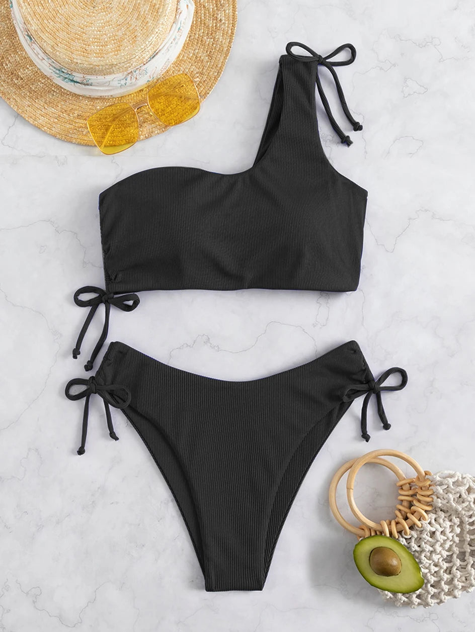 Bandeau High Waist Bikini Set — 2-Piece Women's Swimsuit