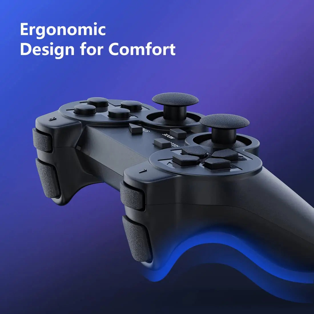 2.4G Wireless PS2 Gamepad – Dual Vibration Joystick Controller for PC & USB