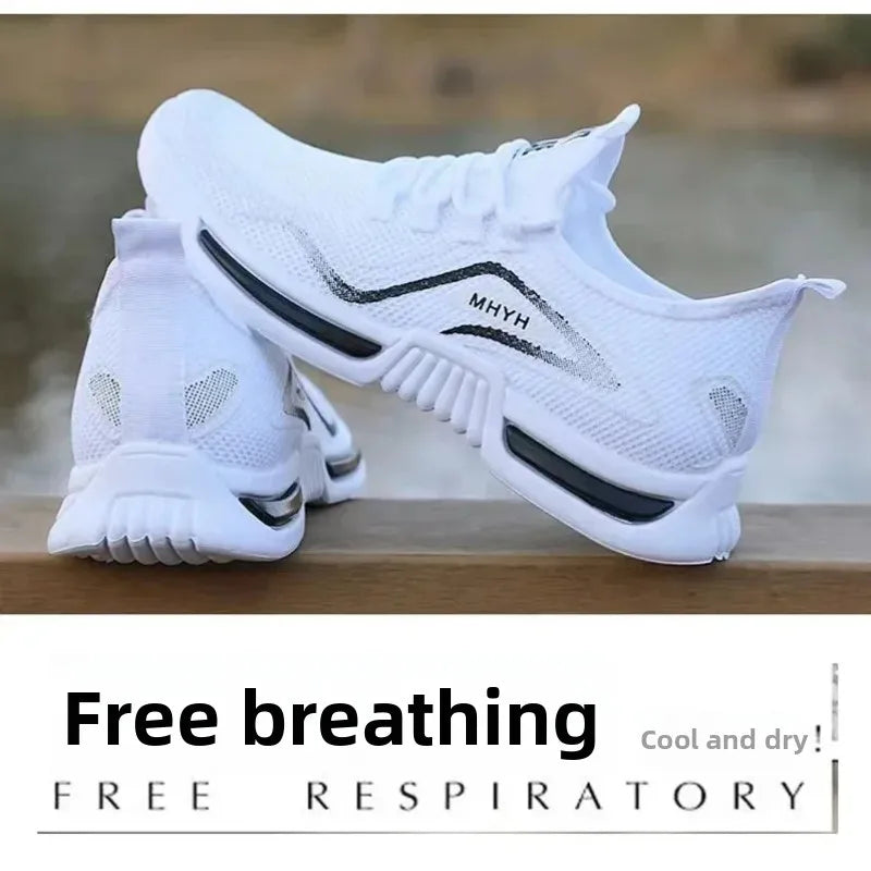 Men's Slip-On Fashion Sneakers – Breathable Running & Gym Shoes