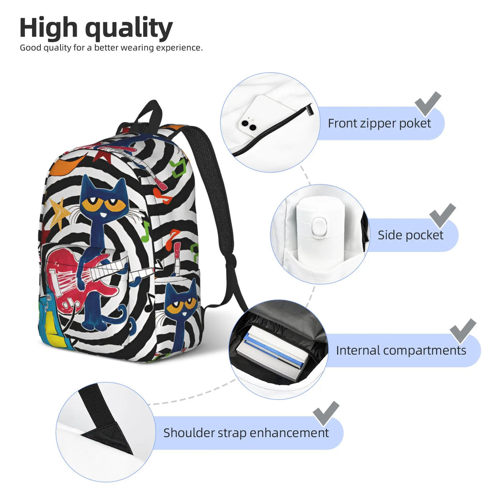 Pete the Cat Backpack – Softback Printed Daypack