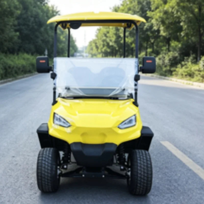 Touring Electric Golf Cart — Multi-Purpose Hunting Cart with Folding Windshield & Touch Display