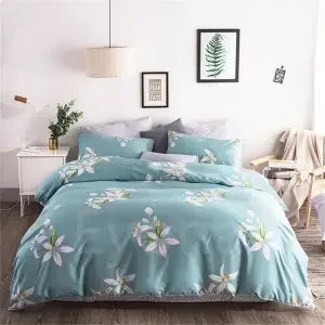 Plaid Print Duvet Cover – Lightweight Polyester-Cotton Bedding Bag, 24 Colors & 3 Sizes
