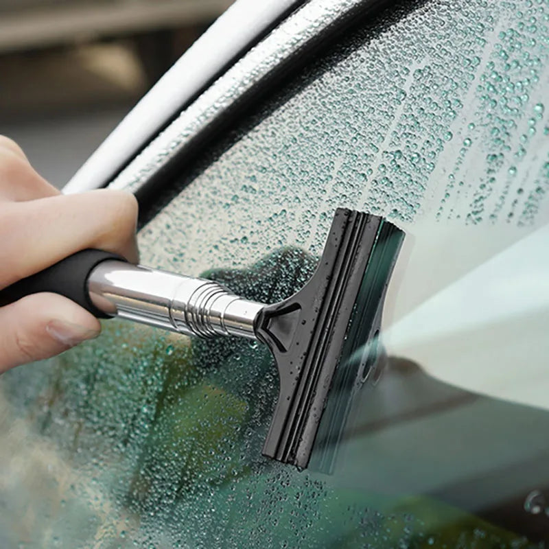 Telescopic Car Rearview Mirror Wiper & Window Cleaning Brush – 21–98cm, 5 Colors