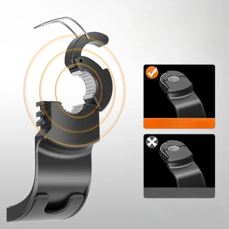 Mechanical component with close-up details on a gray background
