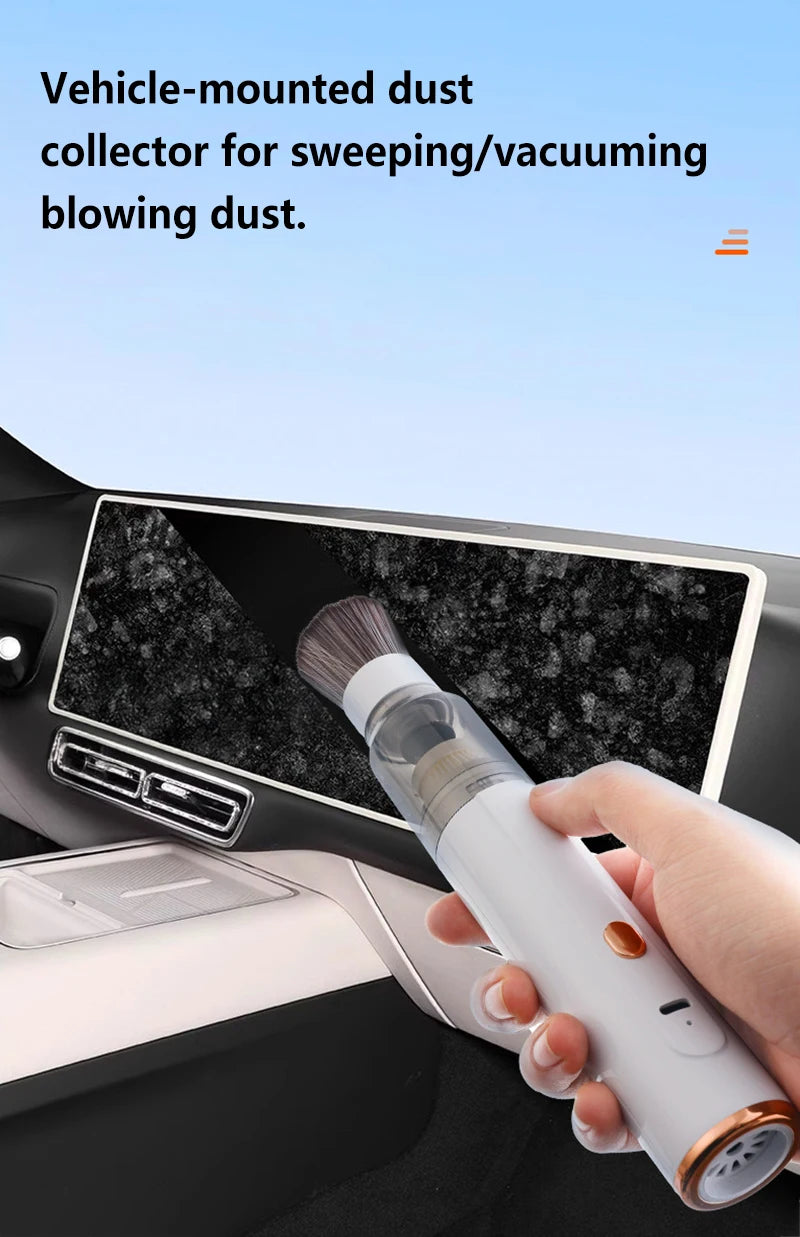 Mini Handheld Vacuum Cleaner – 3-in-1 Car & Desk Cleaner